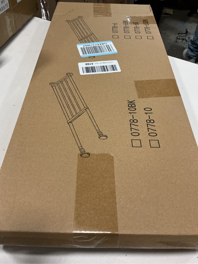 Condition photo showing New/Like New for Hershii Tension Shelf Expandable Rod Closet System Heavy Duty Clothes Hanger Adjustable DIY Storage Organizer Freestanding Partitions Shoe Rack 23.62 - 31.49 inches Ivory