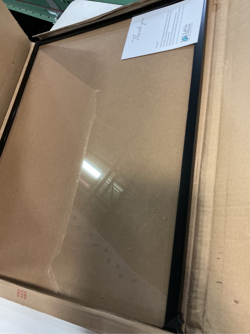 Condition photo showing Good Condition for lavie home 19x25 picture frame for wall display, 19x25 black picture frame with hd plexiglas, 19 x 25 poster frame 1 pack, display frame for vertical or horizontal, classic collection