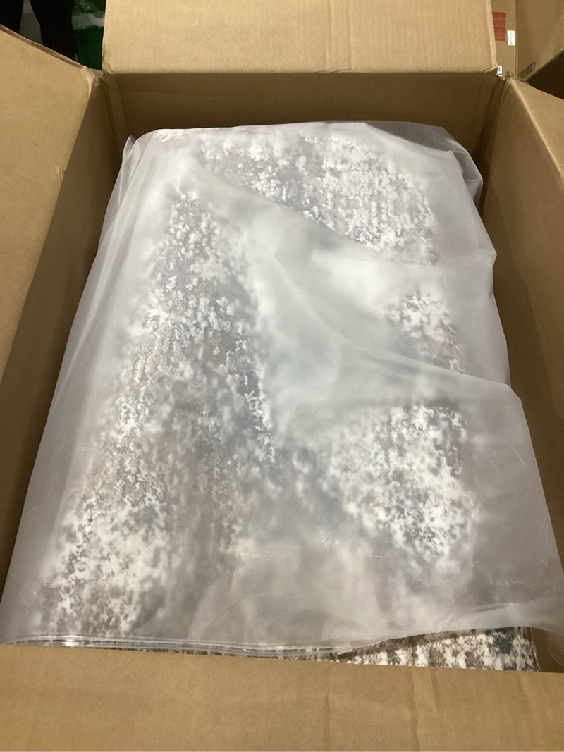 Condition photo showing Good Condition for 10x12 Area Rug Living Room Rugs - Washable Neutral Modern Abstract Soft Thin Large Rug Indoor Floor No Slip Rug Carpet for Bedroom Under Dining Table Home Office Decor - Brown Grey Brown Grey 10' x 12' (Rectangular)