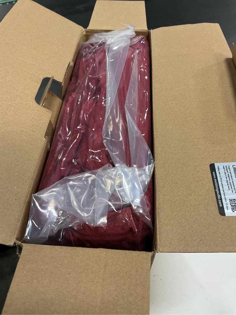 Condition photo showing New/Like New for electric heated blanket twin size - 62"x84" heating blanket with 8 hours auto-off, 10 level over-heat protection, soft flannel