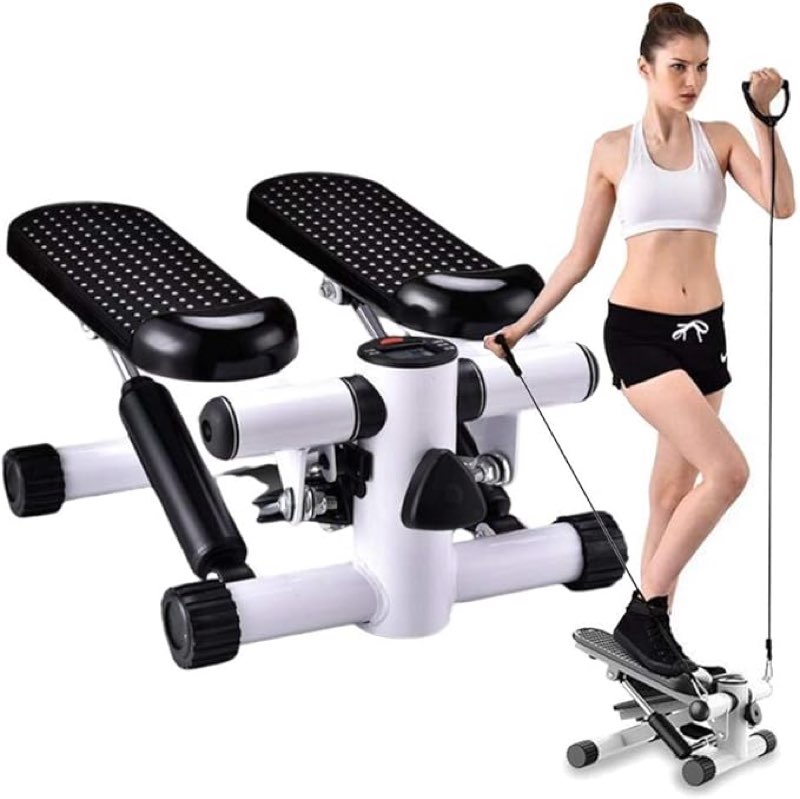 Fitness Step Swing Stepper Machine, Mini Twist Stepper Exercise with LCD Display, Leg Climbing Stepper for Butt And Cardio Exercise,Small And Compact,Leg Rehabilitation Exercise