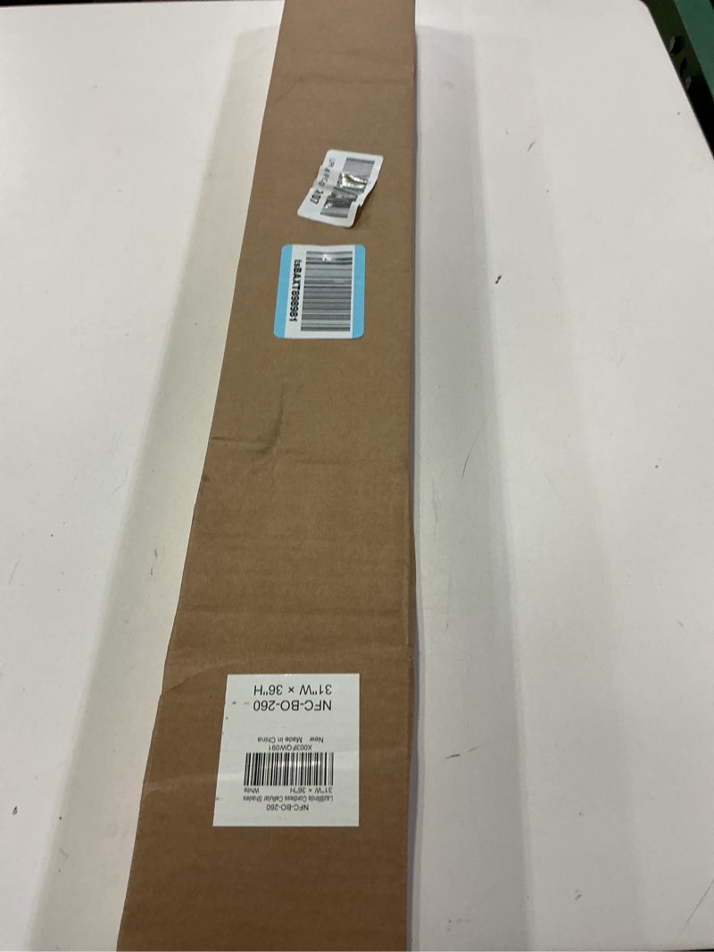 Condition photo showing New/Like New for LazBlinds Cordless Cellular Shades, No Tools No Drill Blackout Honeycomb Shades Pleated Blinds for Windows, 31'' W x 36'' H, Silver White Blackout-silver White 31'' W x 36'' H