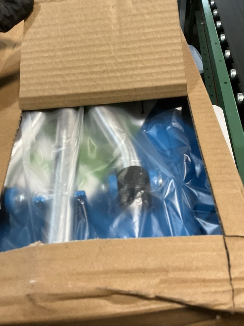 Condition photo showing New/Like New for hold 440 lbs folding canes with seat walking stick height adjustment cane seat capacity frosted handle with magnetic therapy stone crutches stool blue