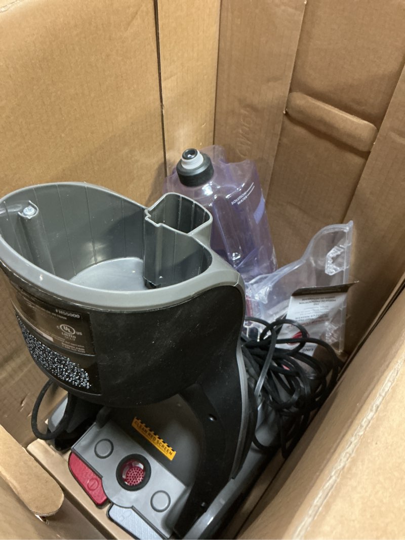 Condition photo showing As Is for (incomplete, missing pcs)hoover powerdash pet advanced compact carpet cleaner machine with above floor cleaning, lightweight carpet shampooer machine, pair with a hoover carpet cleaner solution for a bright, refreshed home powerdash advanced