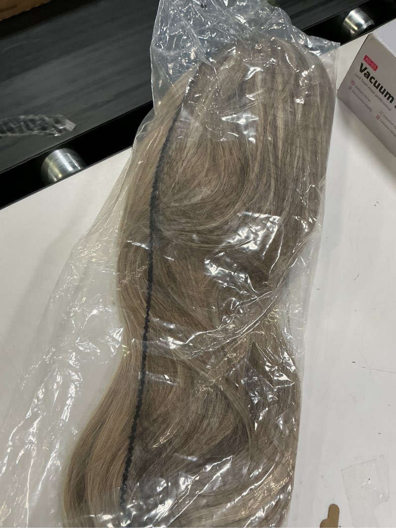 Condition photo showing Good Condition for 24 inch ombre ash blonde 13x6 lace front wig human hair pre plucked 180% density blonde highlights lace frontal wig remy hair ash brown to ash blonde colored human hair wigs glueless 24 inch #13x6-balayage blonde highlights