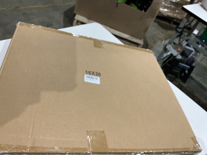 Condition photo showing Good Condition for pealsn 16x20 picture frame set of 2, display pictures 11 x 14 with mat or 16 x 20 without mat for wall mounting display, poster frames, black. black 16 x 20