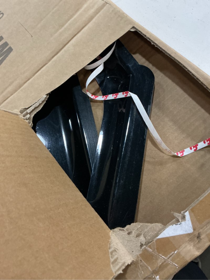 Condition photo showing As Is for in-channel rain guards for 2015-2020 chevy suburban, window visor shields vent deflector shade wind dark smoke 2016 2017 2018 2019 15 16 17 18 19 20, tape-on inside-mount, 4pcs in-channel for 2015-2020 chevy suburban