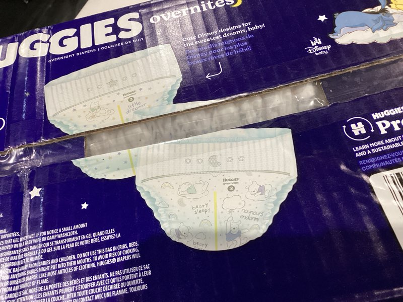 Condition photo showing Good Condition for Huggies Overnites Size 3 Overnight Diapers (16-28 lbs), 66 Ct, Packaging May Vary Size 3 66