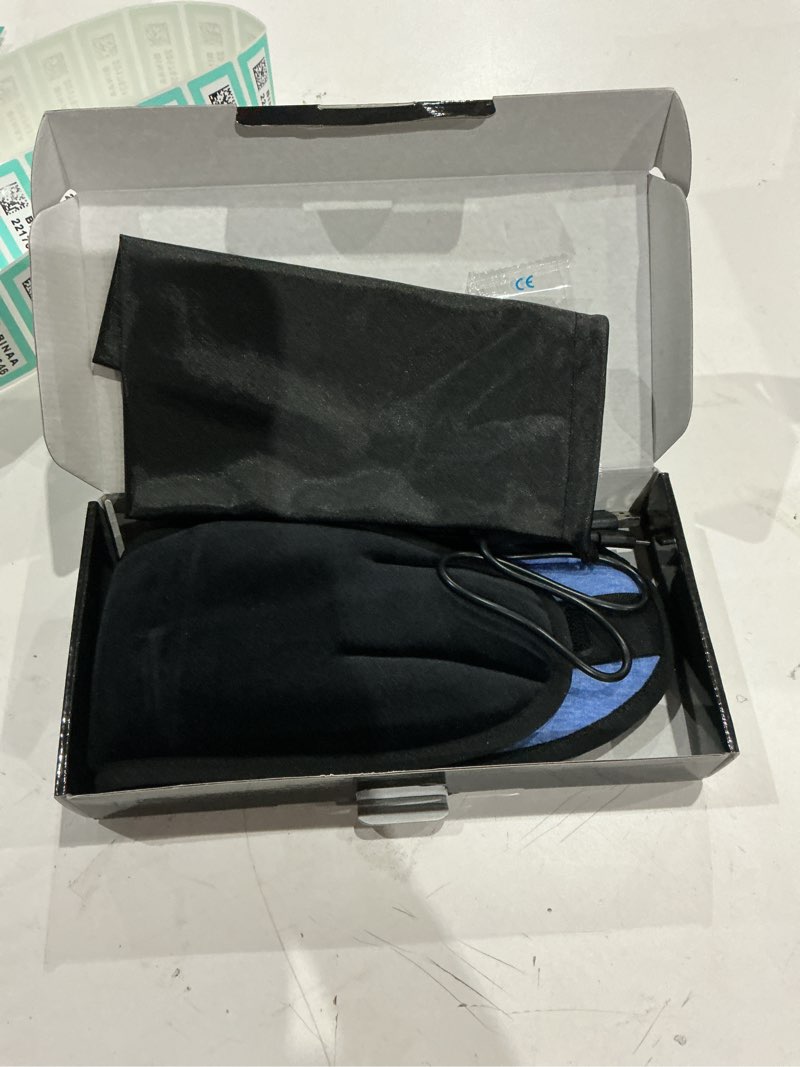 Condition photo showing Good Condition for topoint sleep mask with headphones bluetooth 5.4 wireless, sleep headphones earphones earbuds with microphone hd speakers music, blackout eye mask for sleeping travel meditation men women cool gadgets ample velvet black