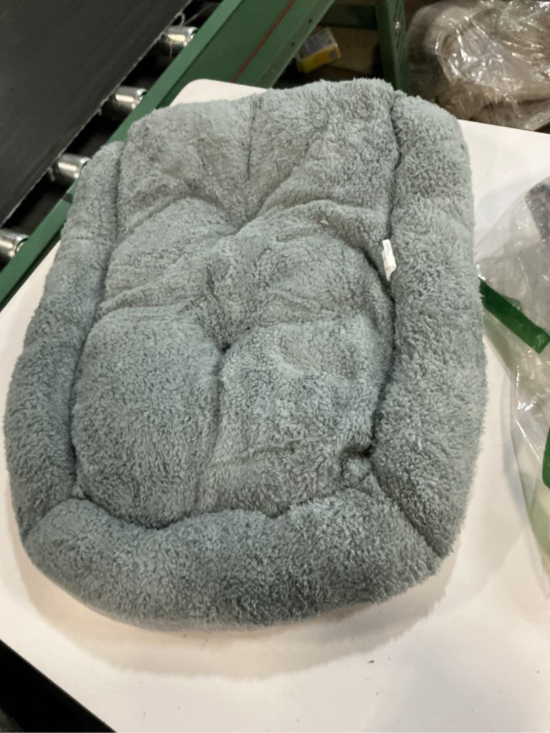 Condition photo showing Good Condition for enjoying cat mat bed 10" x 15" pet bed with pillow around for puppy kitten curled sleeping beds for carrier/crate small dog cushion, anti skid bottom, small