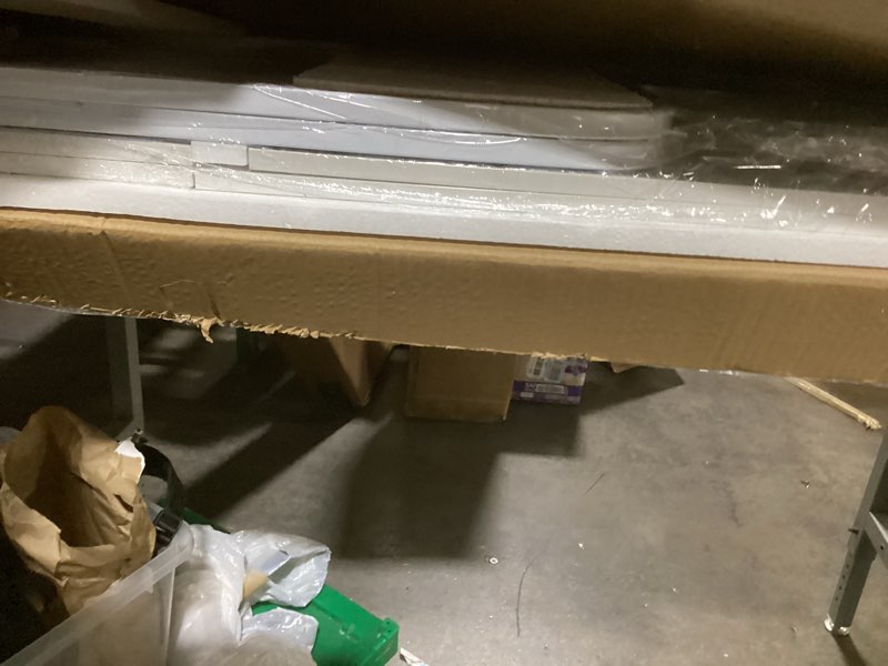 Condition photo showing New/Like New for 4-Tier Printer Stand with Storage Shelf, Mobile Printer Table for Home Office, Adjustable Stand for Printer, Scanner, Fax (White) White High