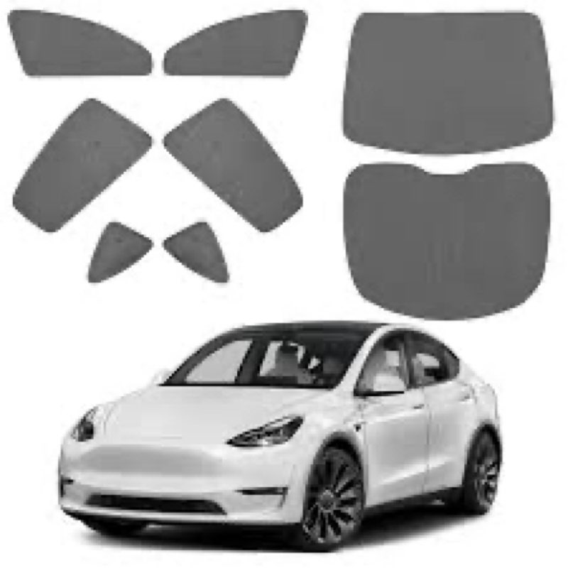 CENFUN Windshield Sun Sunshade for Tesla Model Y 2020-2024 Accessories Car Side Full Windows Rear Tr