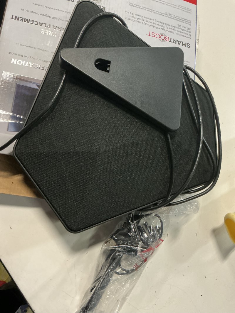 Condition photo showing Good Condition for rca indoor tv antenna with amplifier  65 mile range multi-directional hd digital antenna for smart tvs  nextgen tv (atsc 3.0) ready  smartboost signal