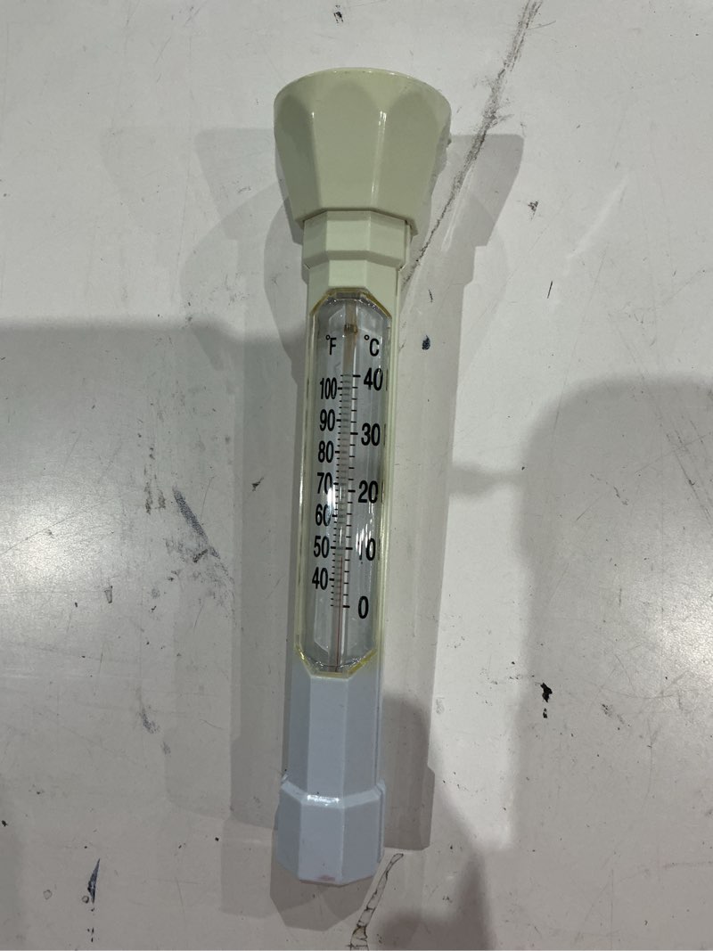 Condition photo showing As Is for (incomplete, missing pieces)project source analog floating pool thermometer