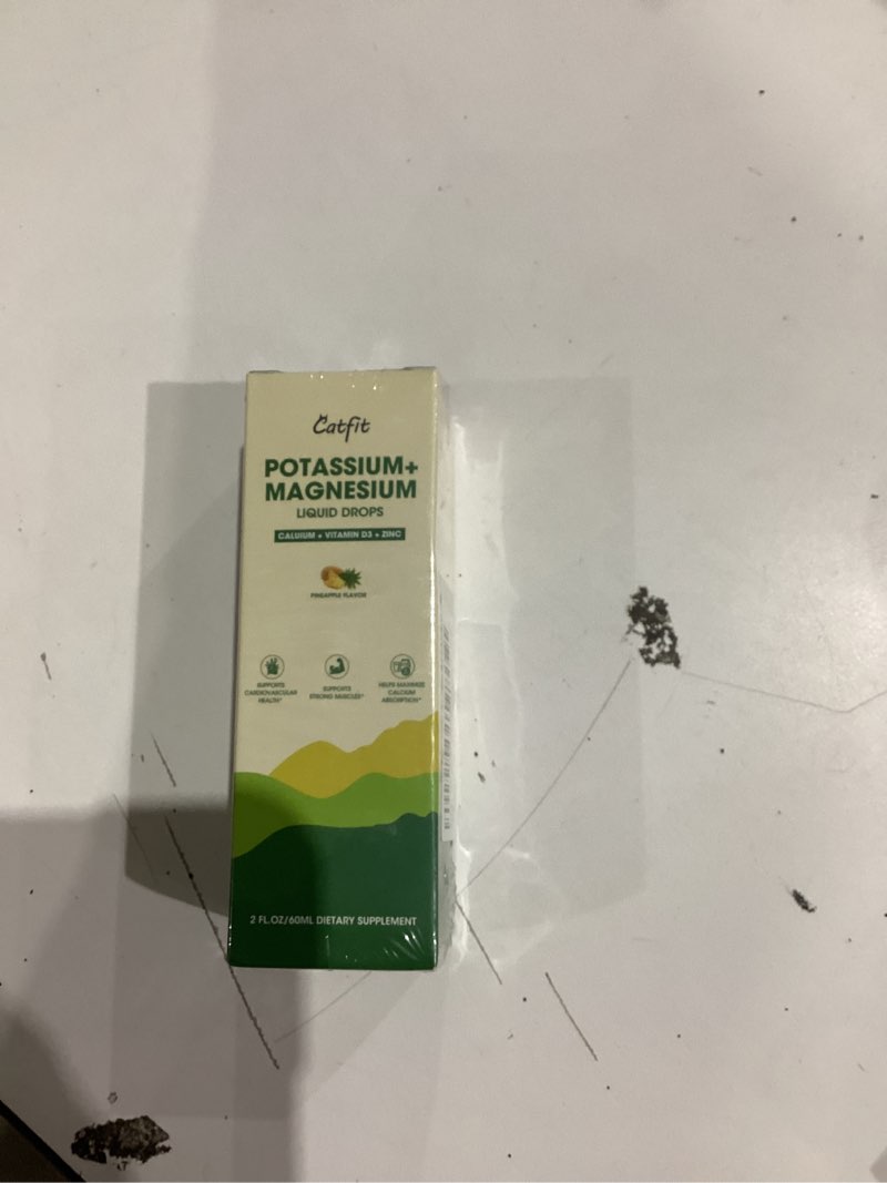 Condition photo showing New/Like New for Potassium Magnesium Glycinate Supplement-High Absorption Magnesium Complex Liquid Drop with Calcium, Potassium, Vitamin D3 & Zinc for Sleep,Leg Cramps, Muscles & Energy, Sugar Free&Vegan 2 Fl Oz