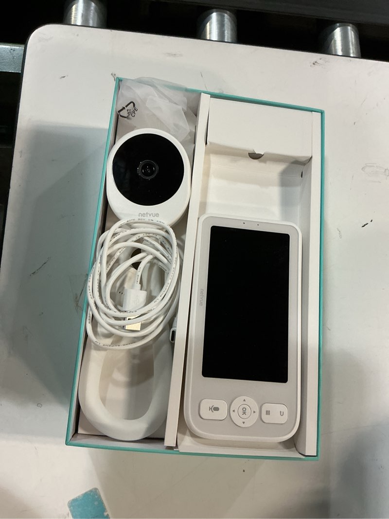 Condition photo showing New/Like New for NETVUE Peekababy Smart WiFi Baby Monitor, 1080P FHD Camera and 5" HD IPS Display, Smart App, Two-Way Talk, Sound/Motion Detection and Notifications