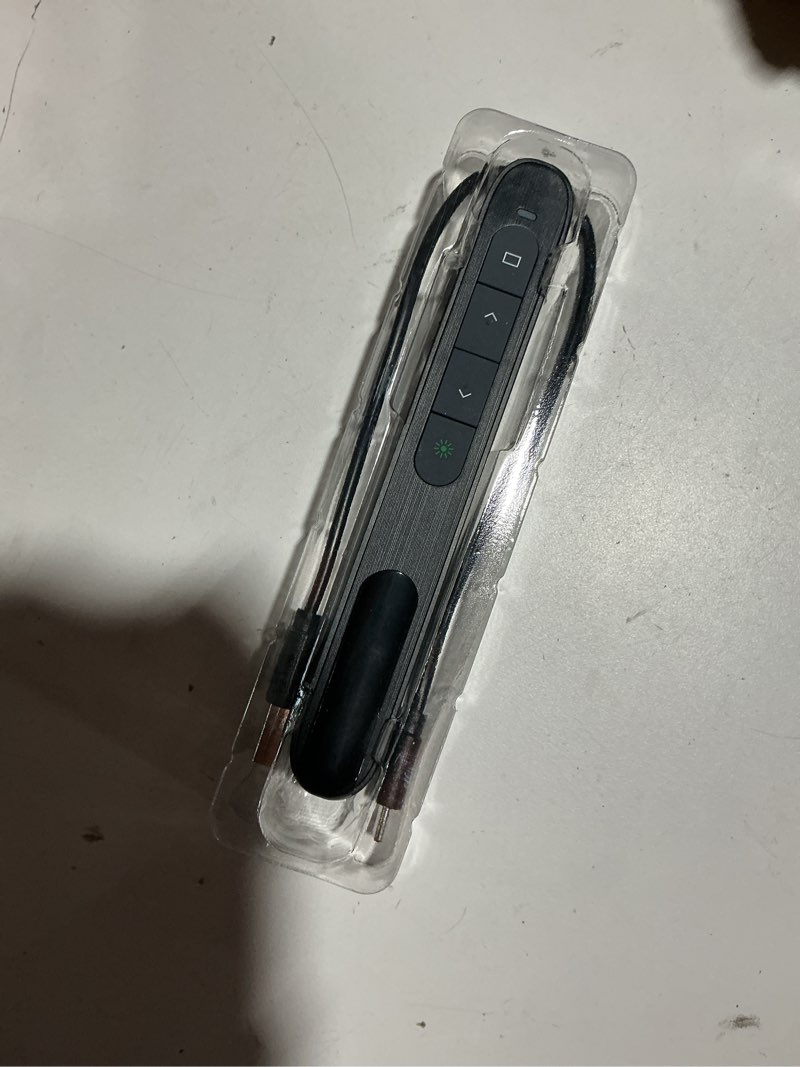 Condition photo showing Good Condition for presentation clicker for powerpoint with green light pointer, 2-in-1 usb type c rechargeable wireless clicker with hyperlink volume control, pointer for presentations support mac windows green-usb a&c