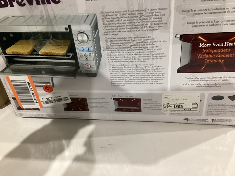 Condition photo showing Good Condition for Breville BOV450XL Mini Smart Countertop Oven and Toaster Oven, Small, Brushed Stainless Steel