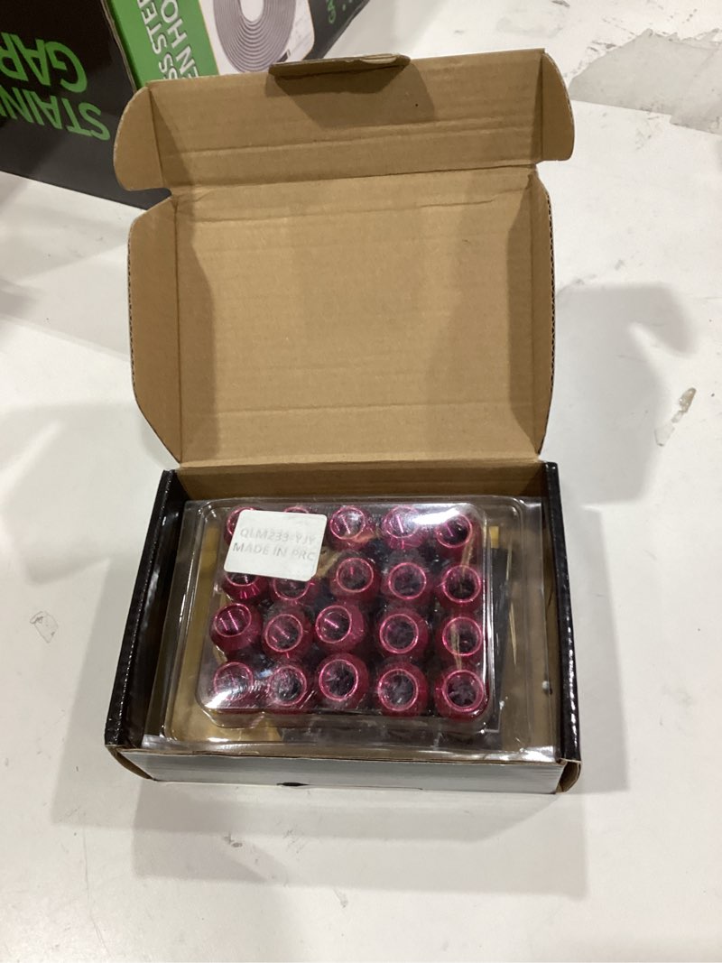 Condition photo showing New/Like New for mikkuppa m12x1.5 lug nuts - replacement for ford fusion, focus, escape aftermarket wheel - 20pcs pink rose closed end lug nut 20 packs pink rose
