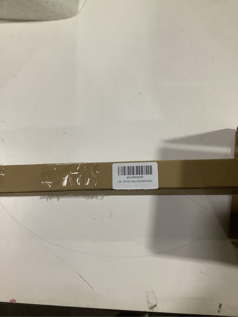 Condition photo showing Good Condition for iwiwe 24 inch towel bar replacement rod for ceramic holder - spring loaded adjustable square plastic towel rod for bathroom and kitchen porcelain holders (white reliable plastic)