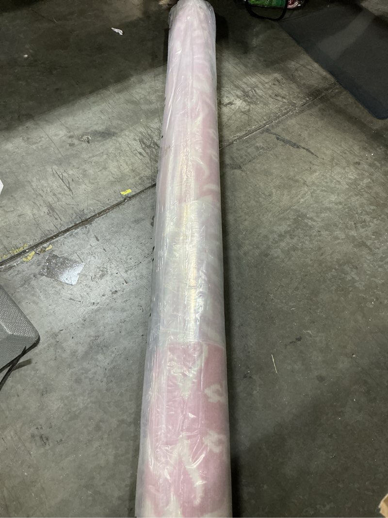 Condition photo showing New/Like New for nourison jubilant 8 x 10 (ft) ivory/pink indoor abstract area rug