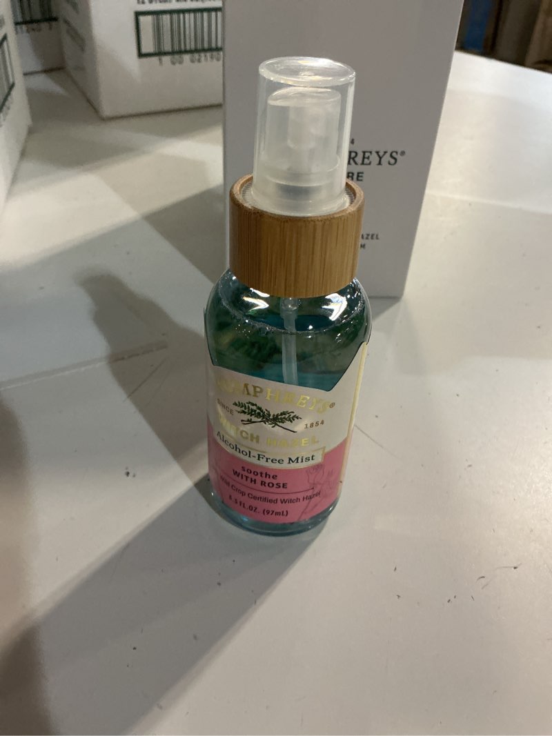 Condition photo showing Good Condition for humphreys witch hazel hydrating toner mist spray | balancing & hydrating facial toner | alcohol-free | wild harvested witch hazel | soothing rose water | 3.3 fl oz travel size | vegan & cruelty-free hydrating 3.3 fl oz (pack  2 of  12 pcs )