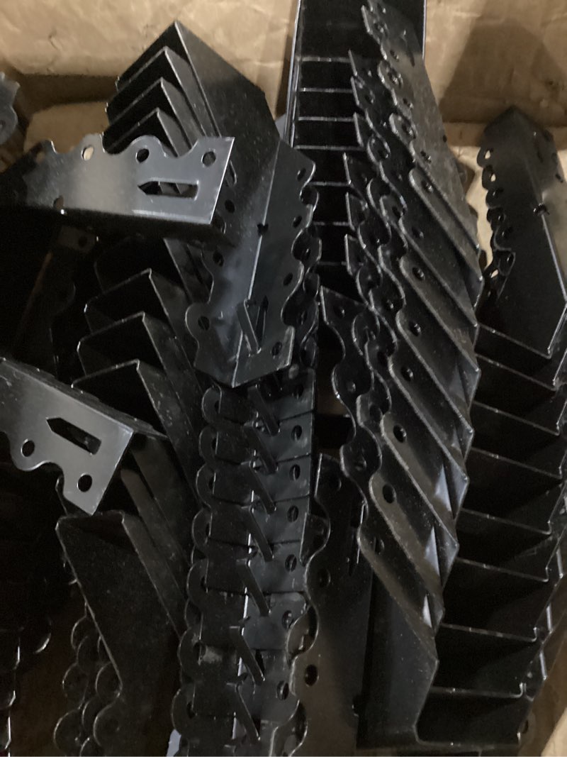 Condition photo showing Good Condition for 50 pcs 2x6 joist hangers,black powder coated hurricane ties deck brackets | mixiflor 20 gauge heavy duty face mount joist hangers for wood , rafters, floor, ceiling, roofs 2" x 6" 50