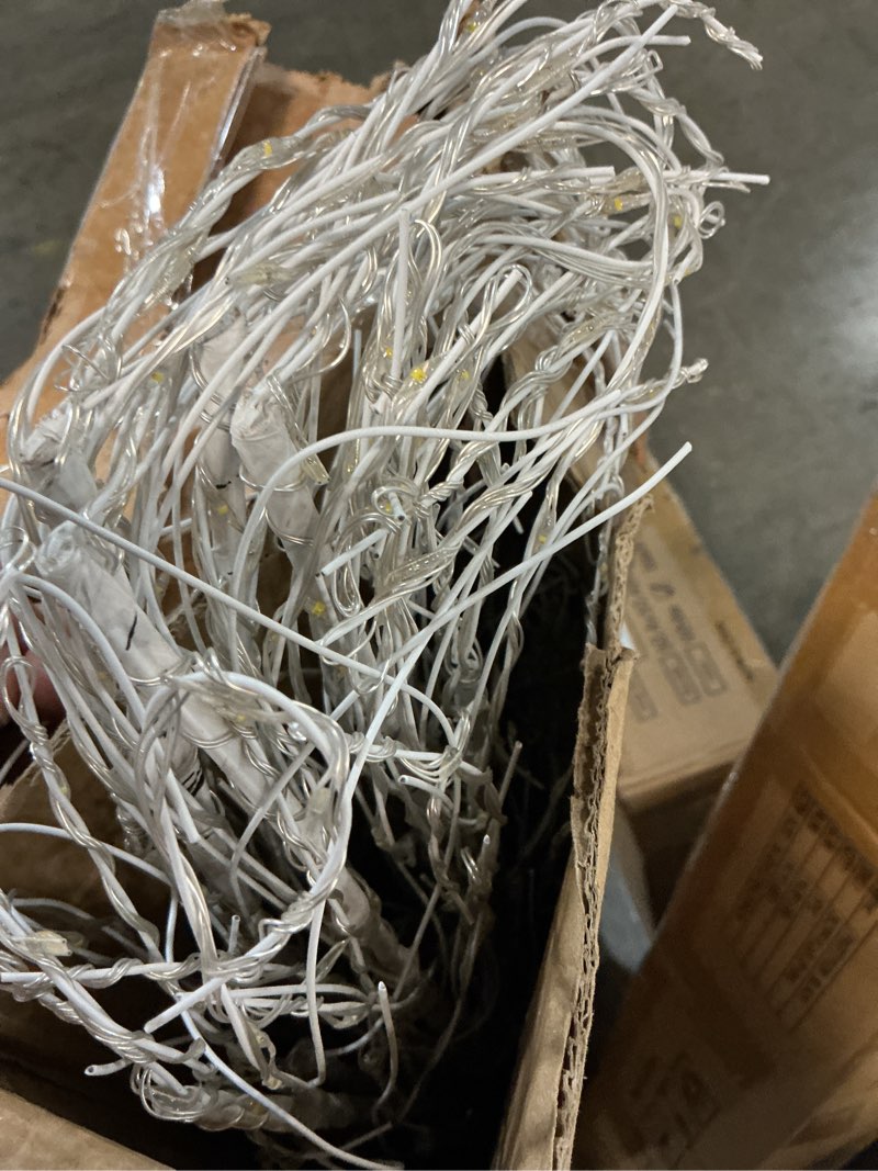 Condition photo showing Good Condition for 7ft lighted birch tree 1000 led warm white lights with twinkle lights?twinkling or steady function for selected, led artificial tree light for indoor outdoor christmas decorations warm lights 7ft