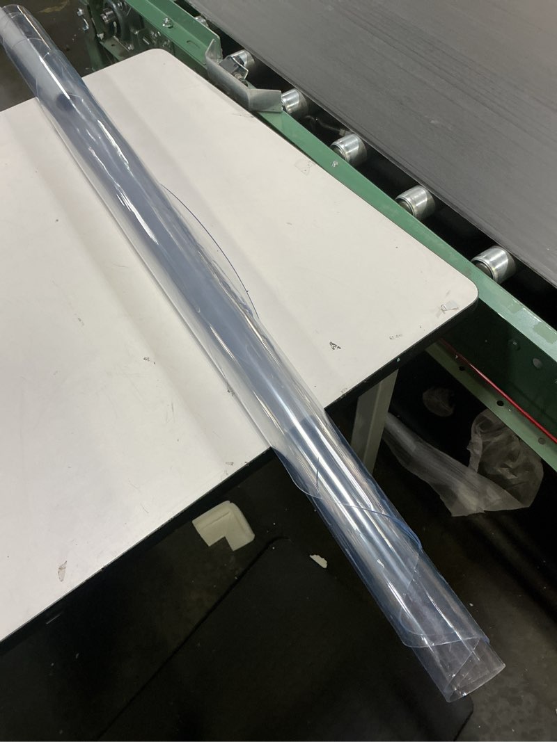 Condition photo showing New/Like New for LovePads Round Clear Table Cover Protector 47 Inch, 2mm Thick Table Protector for Dining Room, Waterproof Plastic Cover PVC Vinyl Tablecloth, Circle Tabletop Protective Pad for Furnture Surface 47" (Round) Clear 2mm