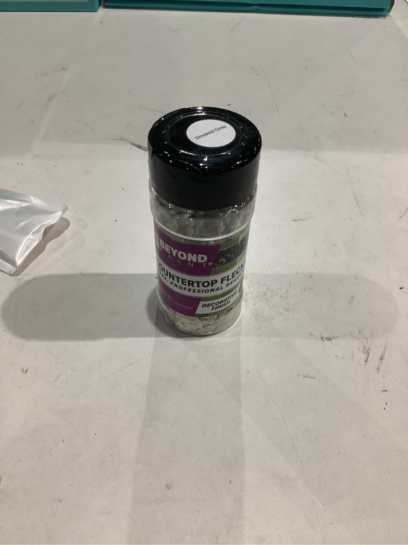 Condition photo showing New/Like New for Beyond Paint Smoked Gray Metallic Countertop Flecks 5 oz.