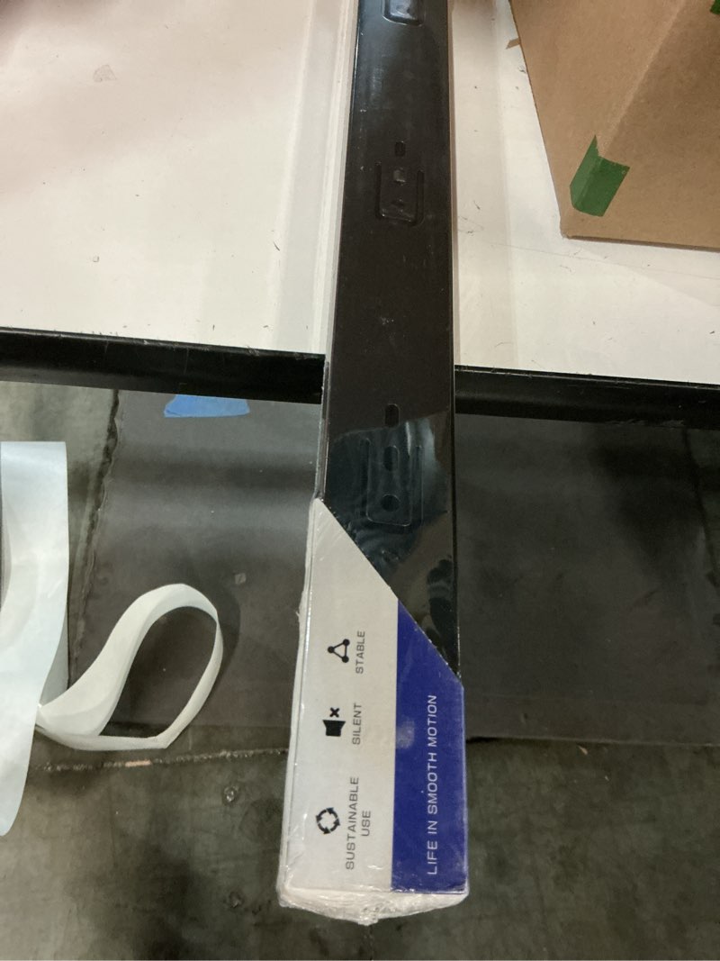 Condition photo showing New/Like New for LONTAN 1 Pair Full Extension Ball Bearing Drawer Slides 12 14 16 18 20 22 24 Inch Silver Side Mount File Cabinet Rails Dresser Metal Runner Trash Can Kitchen Slider Glide 100 LB Load Capacity 12 Inch-Silver 1 (color may vary ours is black)