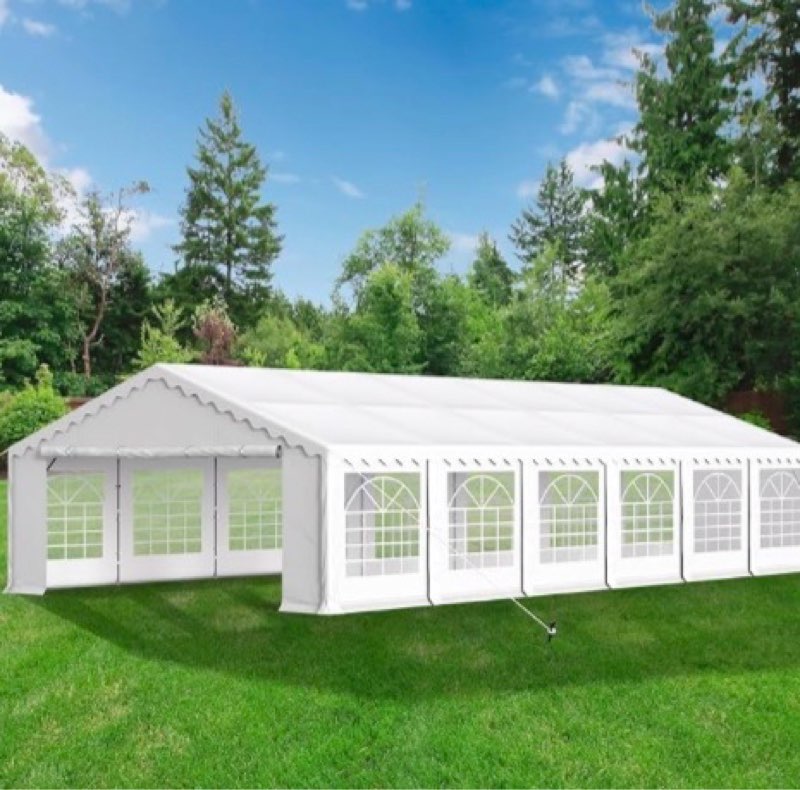 yitahome 20x40ft party tent heavy duty wedding tent event shelters outdoor canopy upgraded galvanize