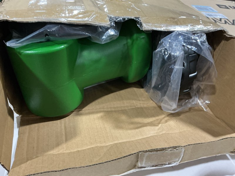 Condition photo showing As Is for John Deere Ride On Toys Sit 'N Scoot Activity Tractor for Kids Ages 18 Months and Up, Green