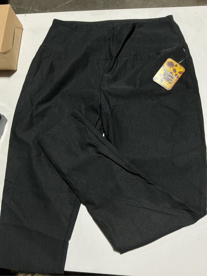 Condition photo showing Good Condition for Hybrid & Company Super Comfy Stretch with Full Elastic Waist Pull On Millennium Twill Pant Large Black