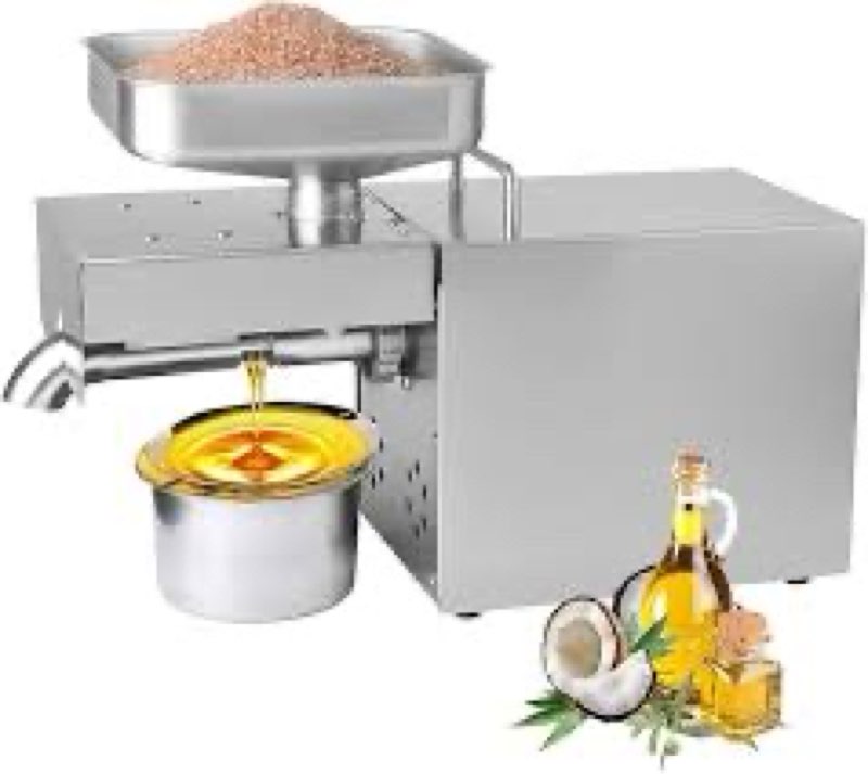 Kitchen Oil Press Machine Electric Automatic Oil Press Machine for Avocado Coconut Flax Peanut Casto