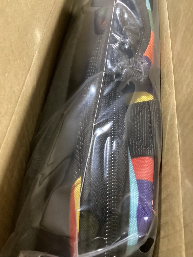 Condition photo showing Good Condition for 17x11x9.5 Inches Top-Expandable Pet Carrier Alaska Airline Approved, Soft Sided Carrier for Small Dog, Cat with 5-Sides Mesh Windows and Locking Safety Zippers(Rainbow)