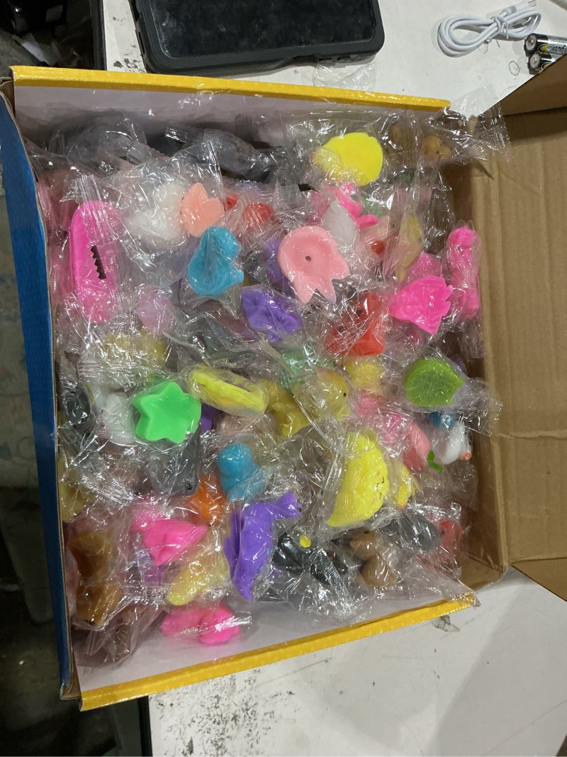 Condition photo showing New/Like New for 200 pcs mochi squishy toys, kawaii squishies bulk party favors for kids 4-8 8-12 boys girls toddlers teens, gifts for easter basket stuffers egg fillers birthday classroom prizes goodie bag stuffers