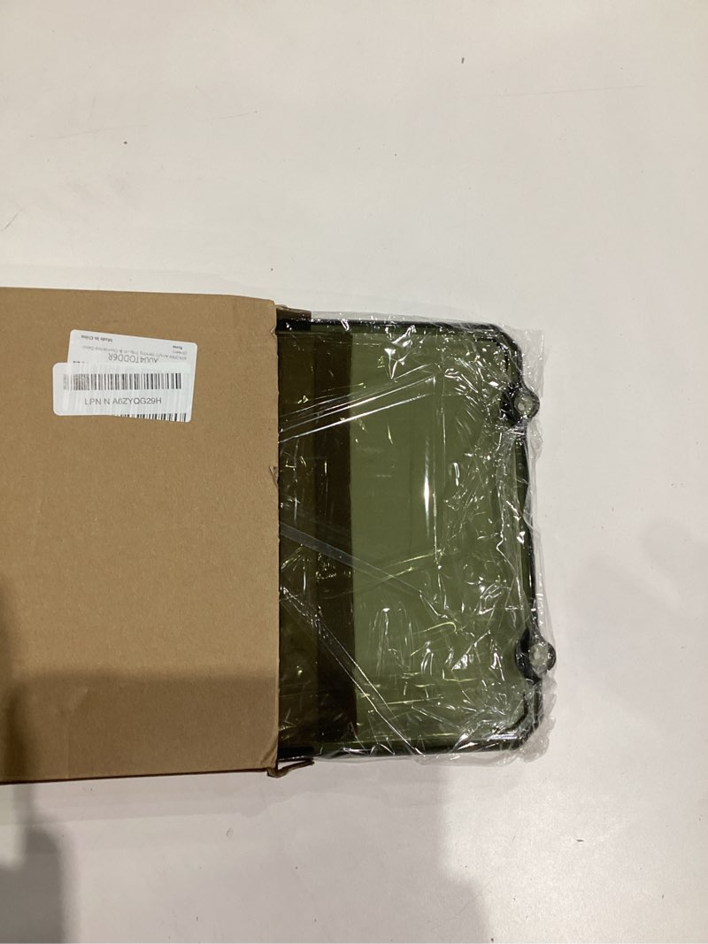 Condition photo showing New/Like New for acrylic serving tray with handles, 16x9 inch ottoman tray, spill-proof coffee table tray for couch, bedroom & countertop decor (green)
