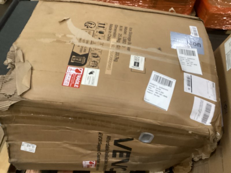 Condition photo showing As Is for Incomplete missing parts *VEVOR Commercial Ice Maker Storage Bin, 250 LBS Capacity Ice-Bin, Stainless Steel Commercial Ice Storage Bin with Adjustable Anti-Slip Rubber Feet, Suitable for Restaurant Hotel and Beverage Shops Ice Storage Bin 250LBS-DB