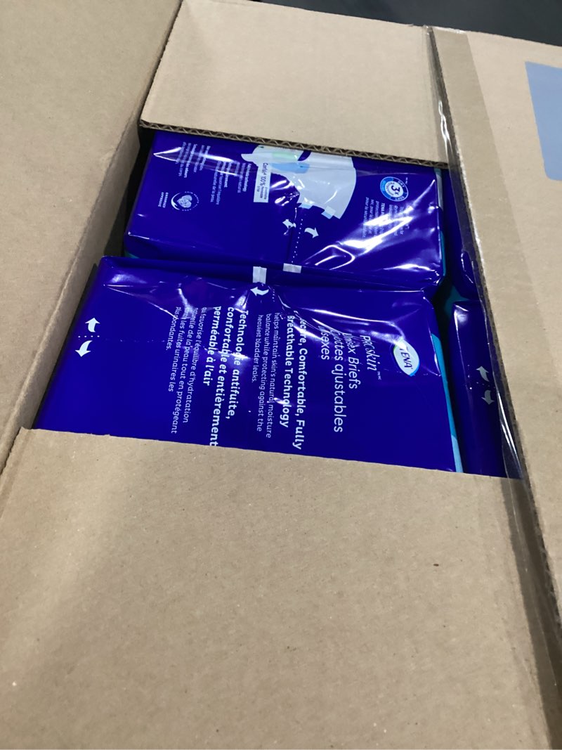 Condition photo showing New/Like New for Tena Incontinence Adult Diapers, Maximum Absorbency, Disposable Briefs, ProSkin - Large - 56 ct Large 56