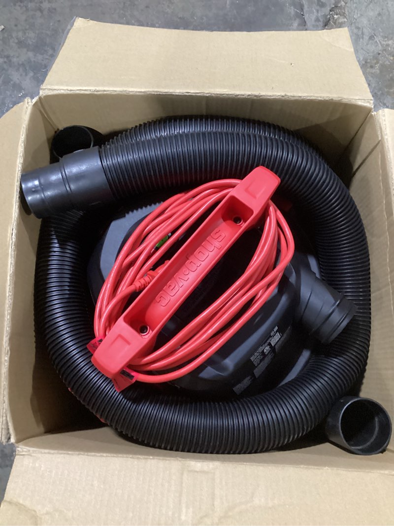 shop-vac 12-gallon 5.5 hp corded wet/dry shop vacuum with accessories included