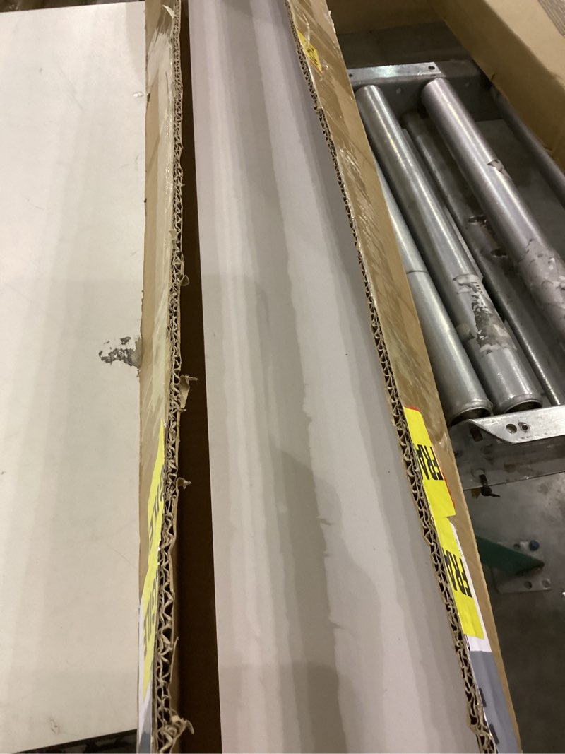 Condition photo showing Good Condition for Picture Ledge Shelf, Floating Shelves Set of 2, 56 Inches Long Large Nursery Book Shelves for Toys Storage, Kids Bookshelf Wall Mounted for Living Room Bedroom Decor Books Photo Frames, White 56'', Set of 2 White