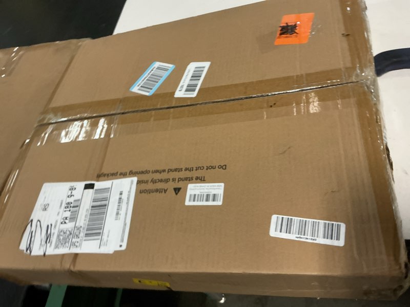 Condition photo showing New/Like New for universal keyboard stand, z-style heavy-duty piano stand, adjustable and portable piano keyboard stand for 61 and 88 keys black(with wheels)