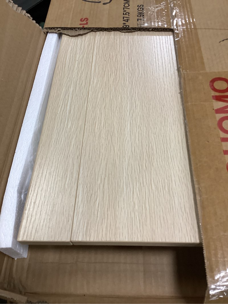 Condition photo showing Good Condition for WOHOMO Folding Desk, Small Foldable Desk 31.5" for Small Spaces, Space Saving Computer Table Writing Workstation for Home Office, Easy Assembly, Oak Small Size:31.5 x 15.7 Beige