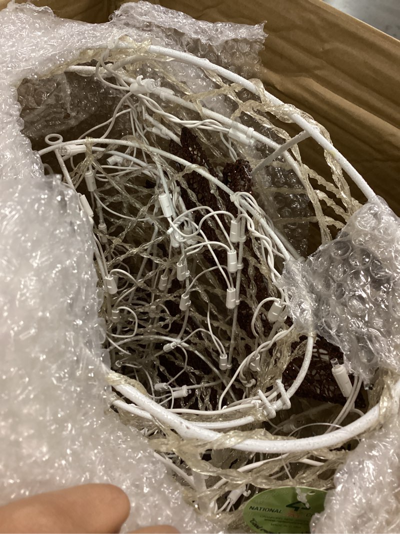 Condition photo showing As Is for National Tree Outdoor Decor Accessory, White