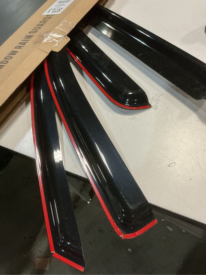 Condition photo showing As Is for in-channel window visor rain guards vent shade for 2015-2025 ford f150 supercrew