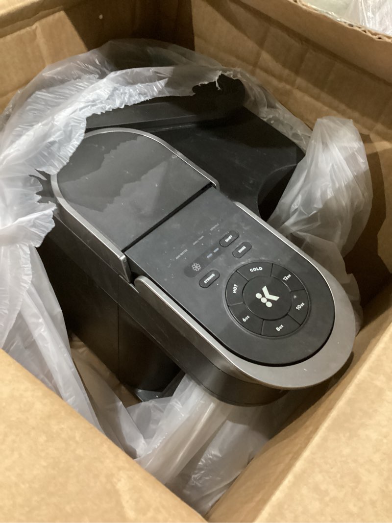 Condition photo showing As Is for Keurig K-Brew+Chill Iced or Hot Single-Serve K-Cup Coffee Maker with MultiStream and QuickChill Technology, 70oz. Removable Reservoir