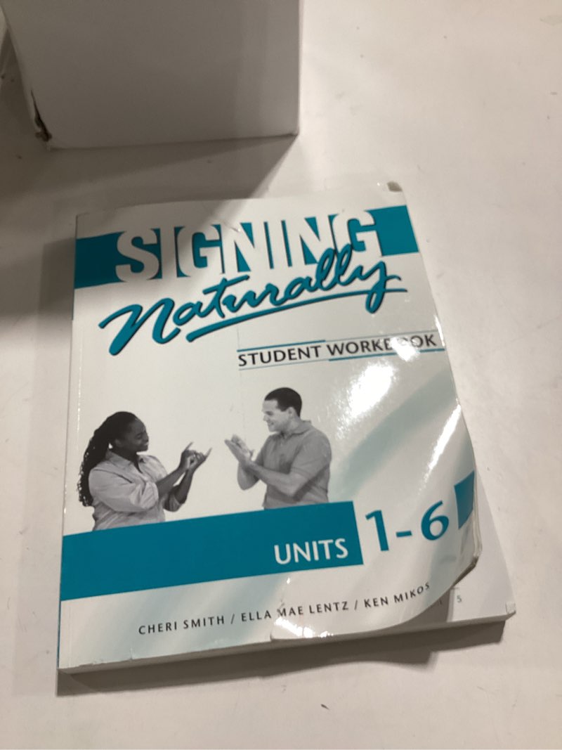 Condition photo showing As Is for Signing Naturally: Student Workbook Units 1-6 (BOOK ONLY)