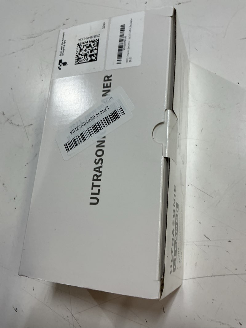 Condition photo showing Good Condition for ultrasonic jewelry cleaner machine: 48khz ultra sonic cleaner for jewelry,eyeglass,rings,watch band,dentures,with dual cleaning modes,350ml 304 stainless steel tank,gift for wife,mom,daughter white