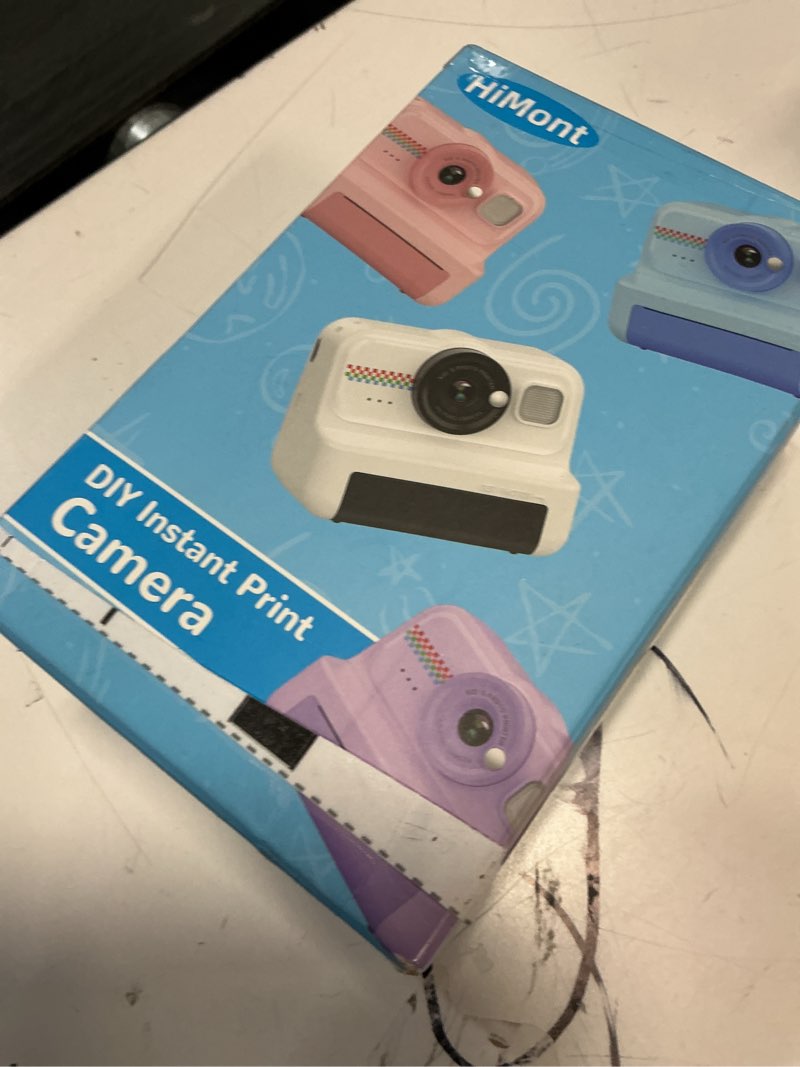 Condition photo showing Good Condition for kids instant print camera, 1080p hd kids camera instant print with 3 rolls print paper & 32gb card, ideal kid toys gifts for boys & girls age 3-14 (black)